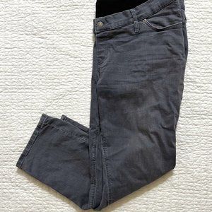 GAP Maternity True Waistband Full Panel Vintage Slim Jeans, size 33 S, grey wash